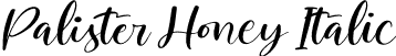 Palister Honey Italic font - Palister Honey Italic.otf