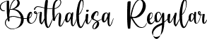 Berthalisa Regular font - Berthalisa.ttf