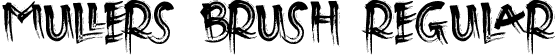 Mullers Brush Regular font - Mullers Brush.ttf