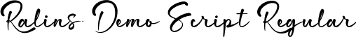 Ralins Demo Script Regular font - RalinsDemoScript.ttf