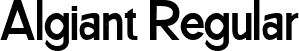 Algiant Regular font - Unnamed Regular.ttf