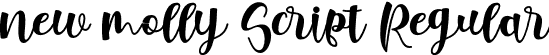 new molly Script Regular font - new molly.otf