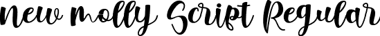 new molly Script Regular font - new molly.ttf