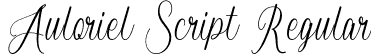 Auloriel Script Regular font - Auloriel Script.otf