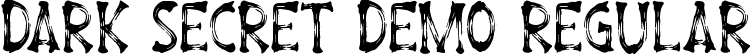 Dark Secret Demo Regular font - DarkSecretDemoRegular.ttf