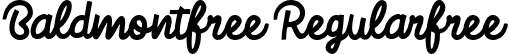 Baldmontfree Regularfree font - Baldmontfree.otf