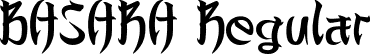 BASARA Regular font - BASARA.ttf