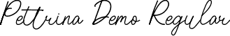 Pettrina Demo Regular font - Pettrina Demo Regular.otf