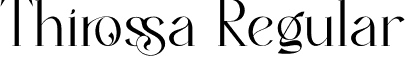 Thirossa Regular font - Thirossa.otf