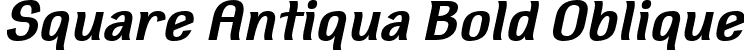 Square Antiqua Bold Oblique font - SquareAntiqua-BoldOblique.ttf