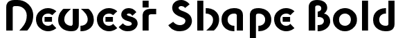 Newest Shape Bold font - NewestShape-Bold.ttf