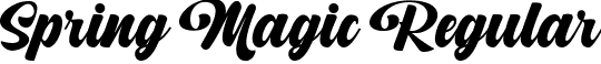 Spring Magic Regular font - spring-magic-2.ttf