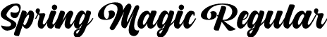 Spring Magic Regular font - spring-magic.otf