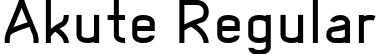 Akute Regular font - AkutePersonalUse-Regular.otf