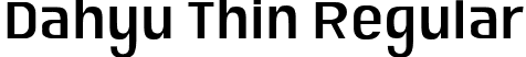 Dahyu Thin Regular font - DahyuPersonalUse-Thin.otf