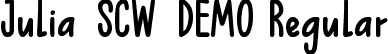 Julia-SCW-DEMO Regular font - julia-scw-demo.otf