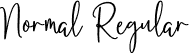 Normal Regular font - BettanyAnastasya Regular.otf