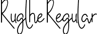 Ruglhe Regular font - Ruglhe.ttf