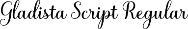 Gladista Script Regular font - Gladista.ttf