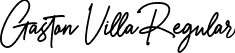 Gaston Villa Regular font - Gaston Villa.otf