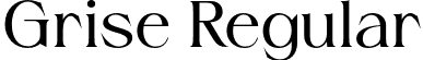 Grise Regular font - grise-regulartrial.otf