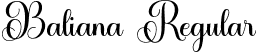 Baliana Regular font - Baliana.otf