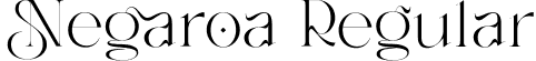 Negaroa Regular font - Negaroa-Regular.ttf