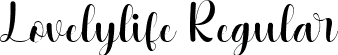 Lovelylife Regular font - Lovelylife.otf