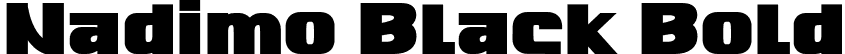 Nadimo Black Bold font - Nadimopersonaluse-Black.otf