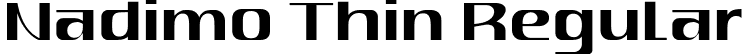 Nadimo Thin Regular font - Nadimopersonaluse-Thin.otf