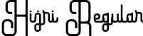 Hijri Regular font - hijri Demo.otf