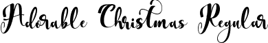 Adorable Christmas Regular font - Adorable Christmas.otf