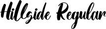 Hillside Regular font - Hillside.ttf