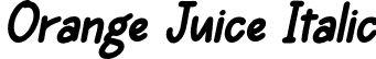 Orange Juice Italic font - Orange Juice-Italic.otf