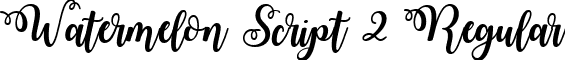 Watermelon Script 2 Regular font - Watermelon Script 2.ttf