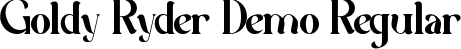 Goldy Ryder Demo Regular font - GoldyRyderDemoRegular.ttf