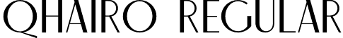 Qhairo Regular font - Qhairo-Regular.otf