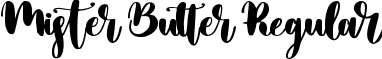 Mister Butter Regular font - Mister Butter.otf