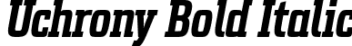 Uchrony Bold Italic font - Uchrony-BoldItalic-FFP.ttf