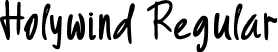 Holywind Regular font - Holywind.ttf