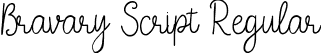 Bravary Script Regular font - Bravary-Script.ttf