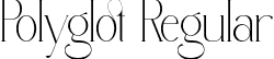 Polyglot Regular font - Polyglot.otf