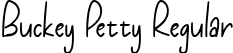 Buckey Petty Regular font - Buckey Petty.ttf