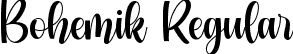 Bohemik Regular font - Bohemik.ttf