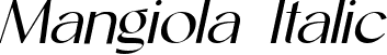 Mangiola Italic font - Mangiola-Italic.ttf