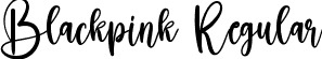 Blackpink Regular font - Blackpink.ttf