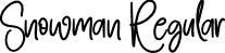 Snowman Regular font - Snowman.otf