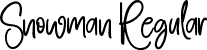 Snowman Regular font - Snowman.ttf