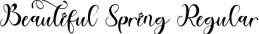 Beautiful Spring Regular font - Beautiful Spring - TTF Personal Use.ttf