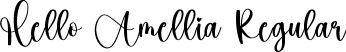 Hello Amellia Regular font - Hello Amellia.ttf